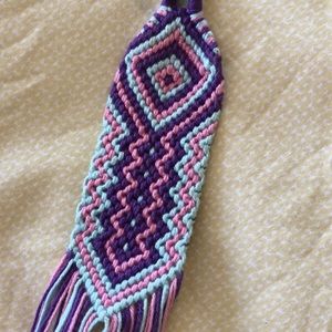 Cute handmade crochet boho key chain